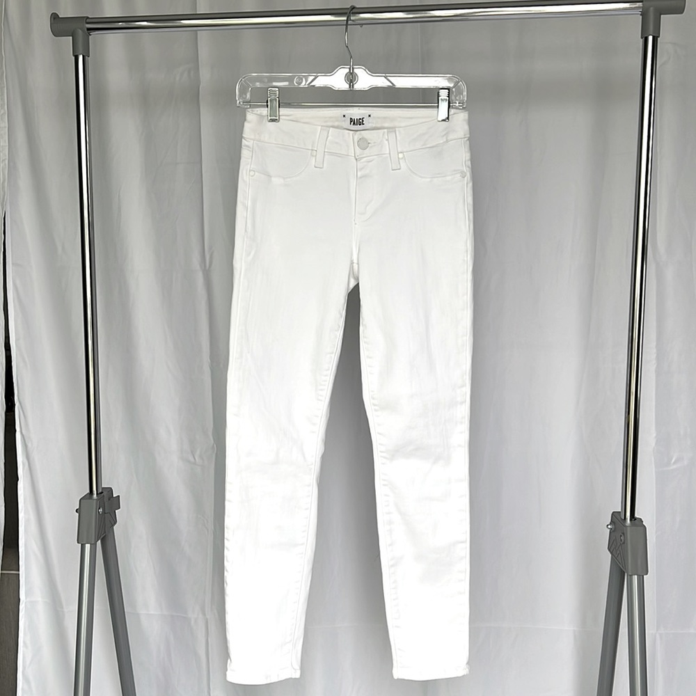 Paige denim white ankle jean
